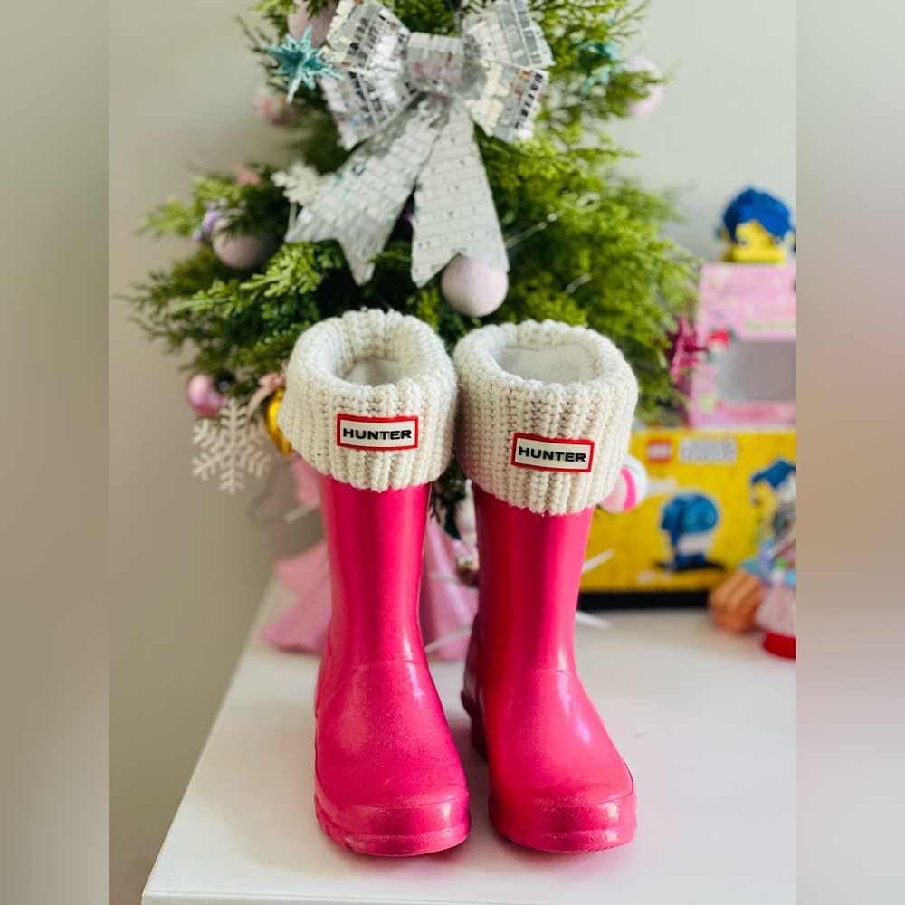 Hunter Boots with Hunter socks